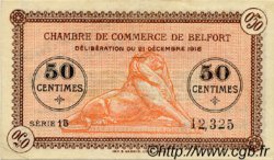 50 Centimes FRANCE régionalisme et divers Belfort 1918 JP.023.48 TTB à SUP