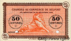 50 Centimes Spécimen FRANCE régionalisme et divers Belfort 1918 JP.023.53 SPL à NEUF