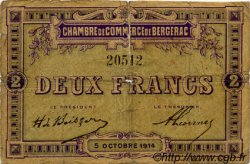 2 Francs FRANCE régionalisme et divers Bergerac 1914 JP.024.06 TB