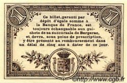 1 Franc FRANCE régionalisme et divers Bergerac 1914 JP.024.13 SPL à NEUF