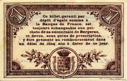 1 Franc FRANCE régionalisme et divers Bergerac 1914 JP.024.15 TTB à SUP