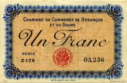 1 Franc FRANCE régionalisme et divers Besançon 1915 JP.025.12 TTB à SUP