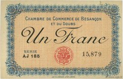 1 Franc FRANCE régionalisme et divers Besançon 1915 JP.025.18 SPL à NEUF