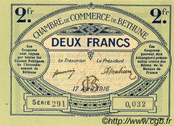 2 Francs FRANCE régionalisme et divers Béthune 1916 JP.026.19 SPL à NEUF