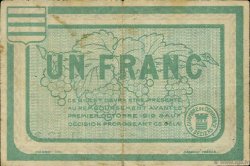 1 Franc FRANCE régionalisme et divers Béziers 1915 JP.027.13 TB
