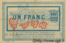 1 Franc FRANCE régionalisme et divers Béziers 1915 JP.027.17 TTB à SUP