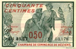 50 Centimes FRANCE régionalisme et divers Béziers 1918 JP.027.22 SPL à NEUF
