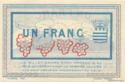 1 Franc FRANCE régionalisme et divers Béziers 1918 JP.027.23 SPL à NEUF