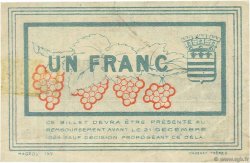 1 Franc FRANCE régionalisme et divers Béziers 1920 JP.027.28 TTB à SUP