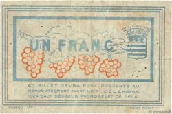 1 Franc FRANCE régionalisme et divers Béziers 1921 JP.027.33 TB