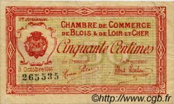 50 Centimes FRANCE régionalisme et divers Blois 1916 JP.028.05 TB