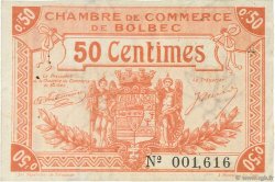 50 Centimes FRANCE régionalisme et divers Bolbec 1920 JP.029.03 TTB à SUP