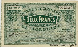 2 Francs FRANCE régionalisme et divers Bordeaux 1914 JP.030.03 TTB à SUP