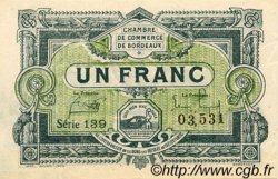 1 Franc FRANCE régionalisme et divers Bordeaux 1920 JP.030.26 TTB à SUP