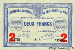 2 Francs FRANCE régionalisme et divers Boulogne-Sur-Mer  1914 JP.031.16 SPL à NEUF