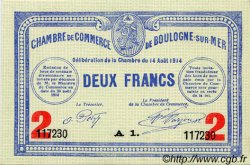 2 Francs FRANCE régionalisme et divers Boulogne-Sur-Mer  1914 JP.031.16 TTB à SUP