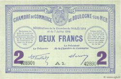 2 Francs FRANCE régionalisme et divers Boulogne-Sur-Mer  1914 JP.031.25 SPL à NEUF