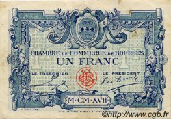 1 Franc FRANCE régionalisme et divers Bourges 1917 JP.032.09 TTB à SUP