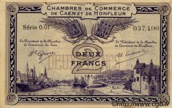 2 Francs FRANCE régionalisme et divers Caen et Honfleur 1918 JP.034.10 TTB à SUP