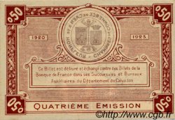 50 Centimes Annulé FRANCE régionalisme et divers Caen et Honfleur 1918 JP.034.21 SPL à NEUF