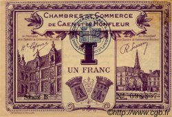 1 Franc FRANCE régionalisme et divers Caen et Honfleur 1918 JP.034.22 TTB à SUP