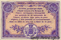 50 Centimes FRANCE régionalisme et divers Cahors 1915 JP.035.01 TTB à SUP