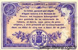 50 Centimes FRANCE régionalisme et divers Cahors 1915 JP.035.05 TB
