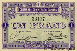 1 Franc FRANCE régionalisme et divers Cahors 1915 JP.035.07