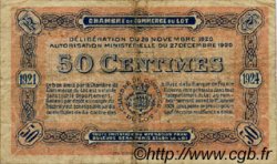 50 Centimes FRANCE régionalisme et divers Cahors 1920 JP.035.25 TB