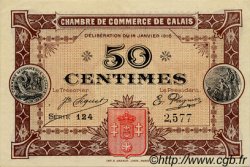 50 Centimes FRANCE régionalisme et divers Calais 1916 JP.036.21 SPL à NEUF