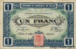 1 Franc FRANCE régionalisme et divers Calais 1916 JP.036.25 TB