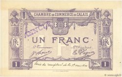 1 Franc Annulé FRANCE régionalisme et divers Calais 1918 JP.036.39 TTB à SUP