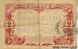 2 Francs FRANCE régionalisme et divers Cambrai 1914 JP.037.13 TTB à SUP