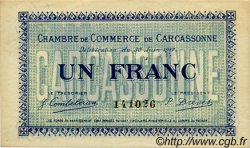 1 Franc FRANCE régionalisme et divers Carcassonne 1917 JP.038.13 TTB à SUP