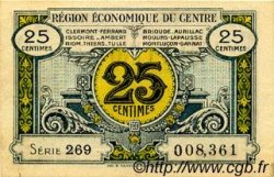 25 Centimes FRANCE régionalisme et divers Région Économique Du Centre 1918 JP.040.01 SPL à NEUF