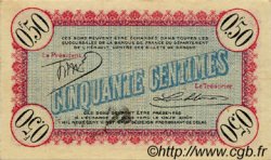 50 Centimes FRANCE régionalisme et divers Cette, actuellement Sete 1915 JP.041.01 TTB à SUP