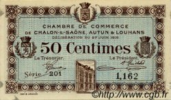 50 Centimes FRANCE régionalisme et divers Châlon-Sur-Saône, Autun et Louhans 1916 JP.042.01 TTB à SUP