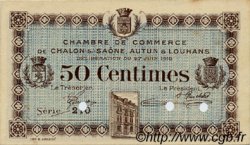 50 Centimes Spécimen FRANCE régionalisme et divers Châlon-Sur-Saône, Autun et Louhans 1916 JP.042.02 SPL à NEUF