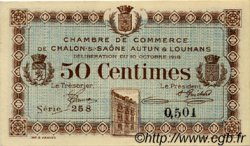 50 Centimes FRANCE régionalisme et divers Châlon-Sur-Saône, Autun et Louhans 1916 JP.042.08 TTB à SUP