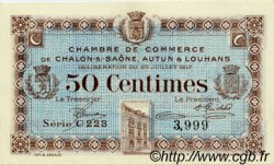 50 Centimes FRANCE régionalisme et divers Châlon-Sur-Saône, Autun et Louhans 1917 JP.042.12 SPL à NEUF