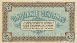 50 Centimes FRANCE régionalisme et divers Châlon-Sur-Saône, Autun et Louhans 1922 JP.042.32 SPL à NEUF