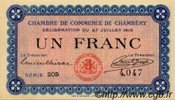 1 Franc FRANCE régionalisme et divers Chambéry 1916 JP.044.09