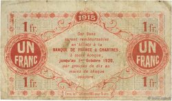 1 Franc FRANCE régionalisme et divers Chartres 1915 JP.045.03 TB