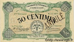50 Centimes Annulé FRANCE régionalisme et divers Chartres 1917 JP.045.06 SPL à NEUF