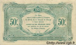 50 Centimes FRANCE régionalisme et divers Chartres 1920 JP.045.09 TTB à SUP