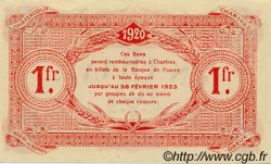 1 Franc FRANCE régionalisme et divers Chartres 1920 JP.045.10 SPL à NEUF