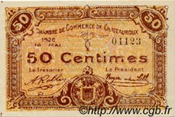 50 Centimes FRANCE régionalisme et divers Chateauroux 1920 JP.046.22 SPL à NEUF