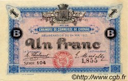 1 Franc FRANCE régionalisme et divers Cognac 1917 JP.049.07 SPL à NEUF