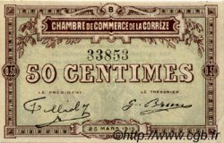 50 Centimes FRANCE régionalisme et divers Corrèze 1915 JP.051.04 SPL à NEUF