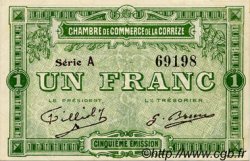 1 Franc FRANCE régionalisme et divers Corrèze 1915 JP.051.12 TTB à SUP